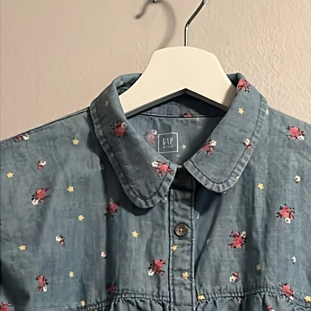 👧🏻Spring GAP Girls Denim - Button Down Shirt Size XL